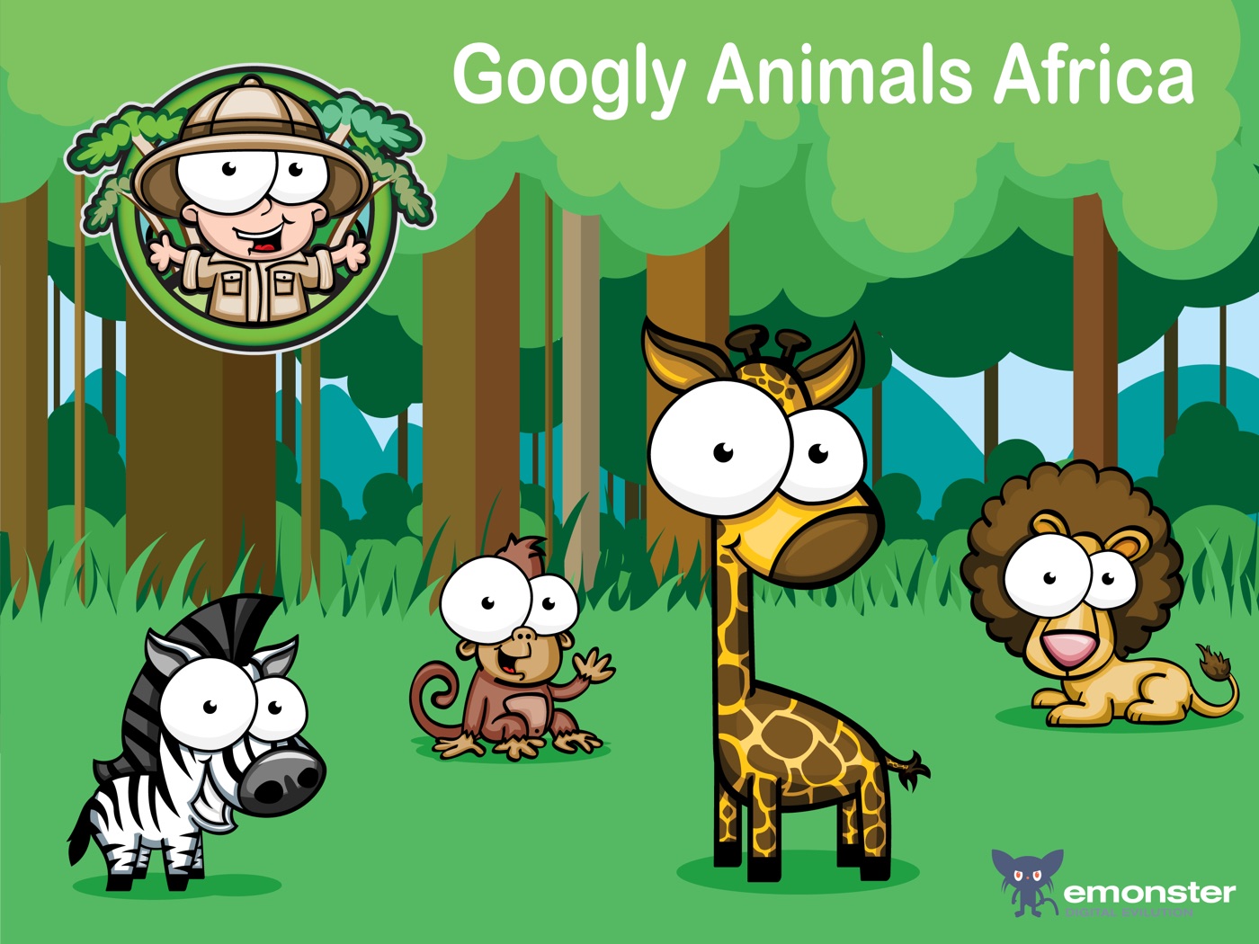 Googly Animals launch screen